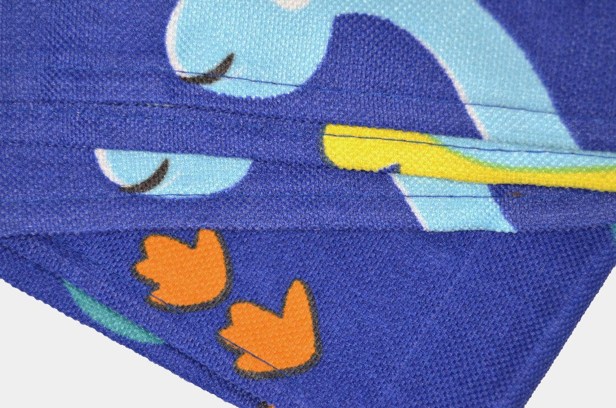 CORTINA OPACA COM ESTAMPA DE DESENHOS ANIMADOS-DINOSSAURO AZUL 140*260cm - BOD HOME
