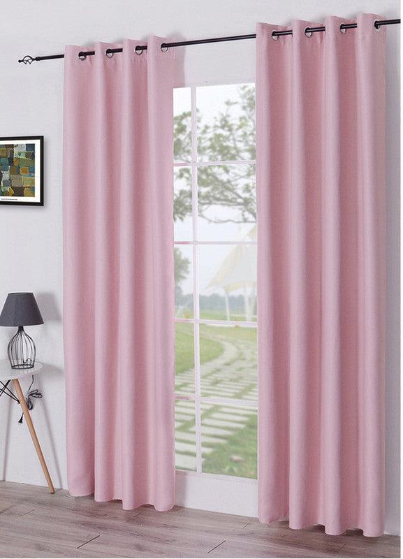 Cortina Opaca de Tecido de Alta Precisão com Efeito Térmico Rosa 140*260cm - BOD HOME