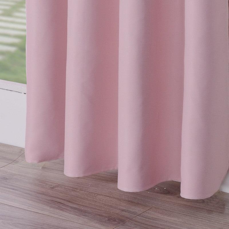 Cortina Opaca de Tecido de Alta Precisão com Efeito Térmico Rosa 140*260cm - BOD HOME