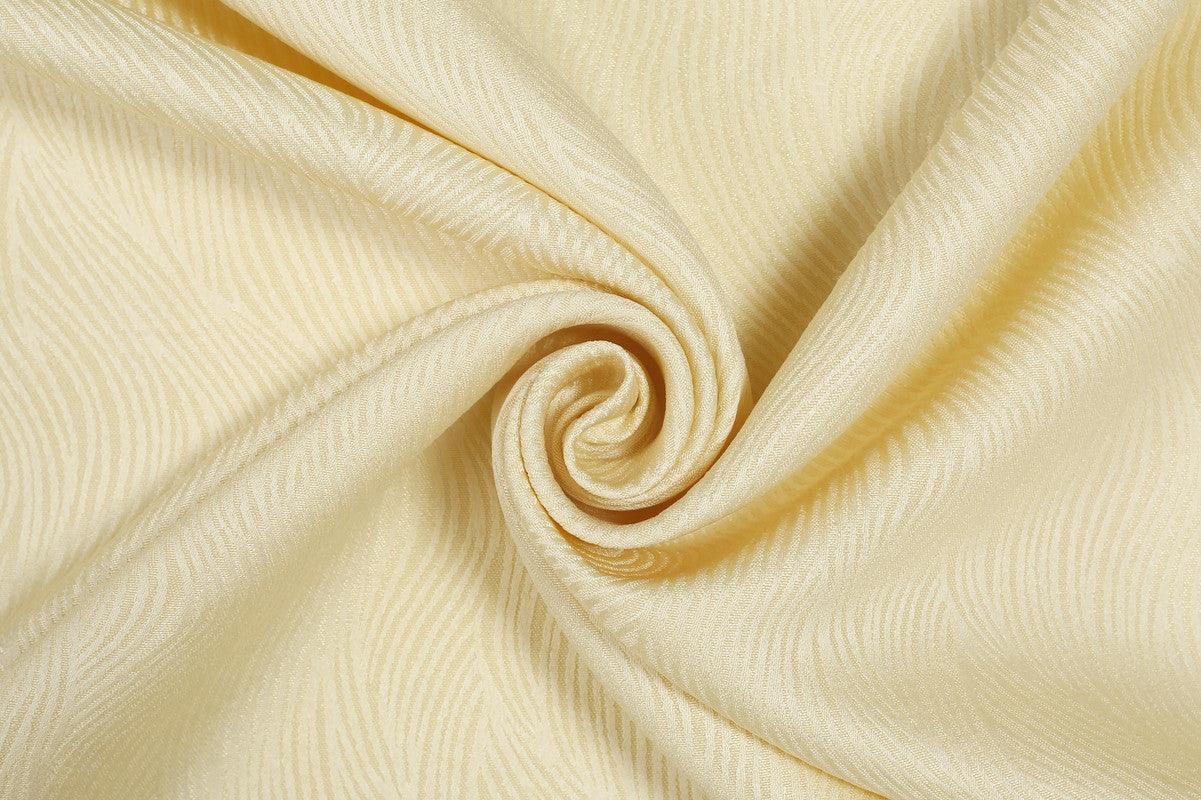 Cortina Tecido Delicado com Padrão de Ondas Bege 140*260cm - BOD HOME