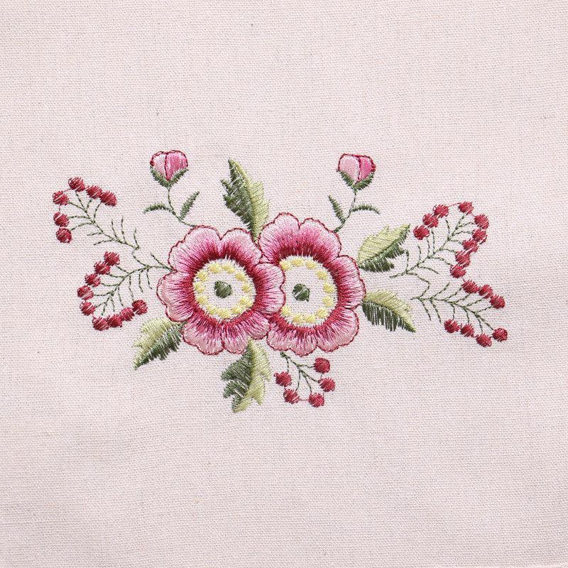 Individual de mesa bordado floral 30*45cm - BOD HOME