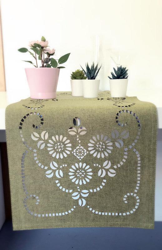 Individual de mesa vaziado floral 33*180cm - BOD HOME