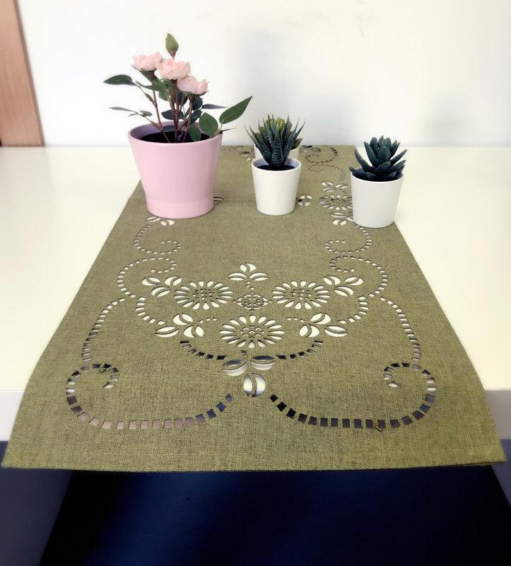 Individual de mesa vaziado floral 33*180cm - BOD HOME