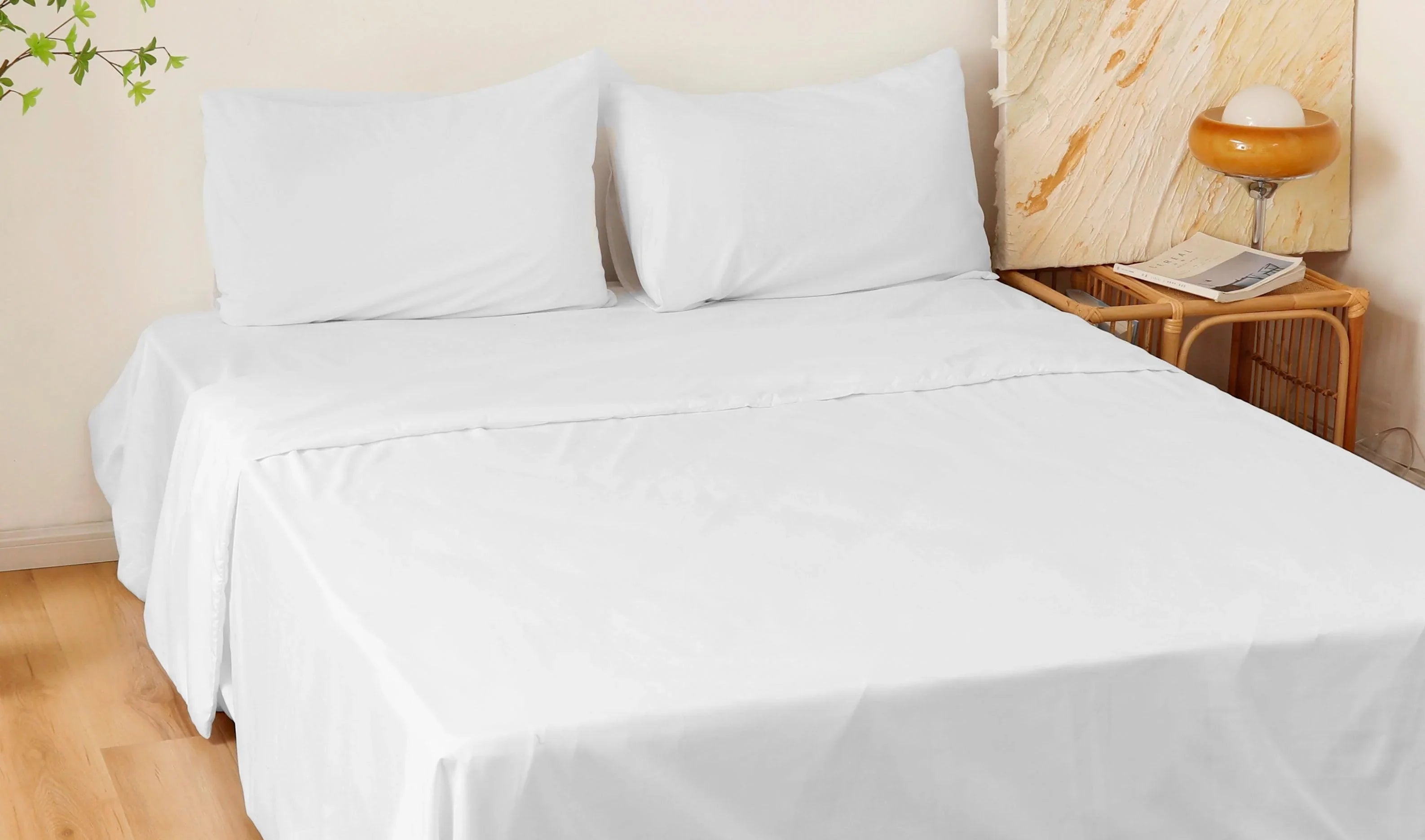 JOGO DE CAMA LISO BRANCO - BOD HOME