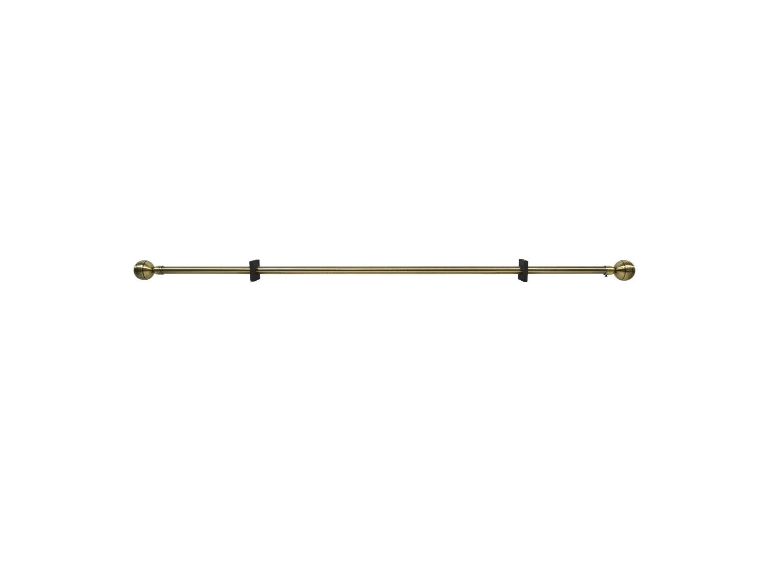 Varao De Cortina 120-210cm Esférica Dourada - BOD HOME