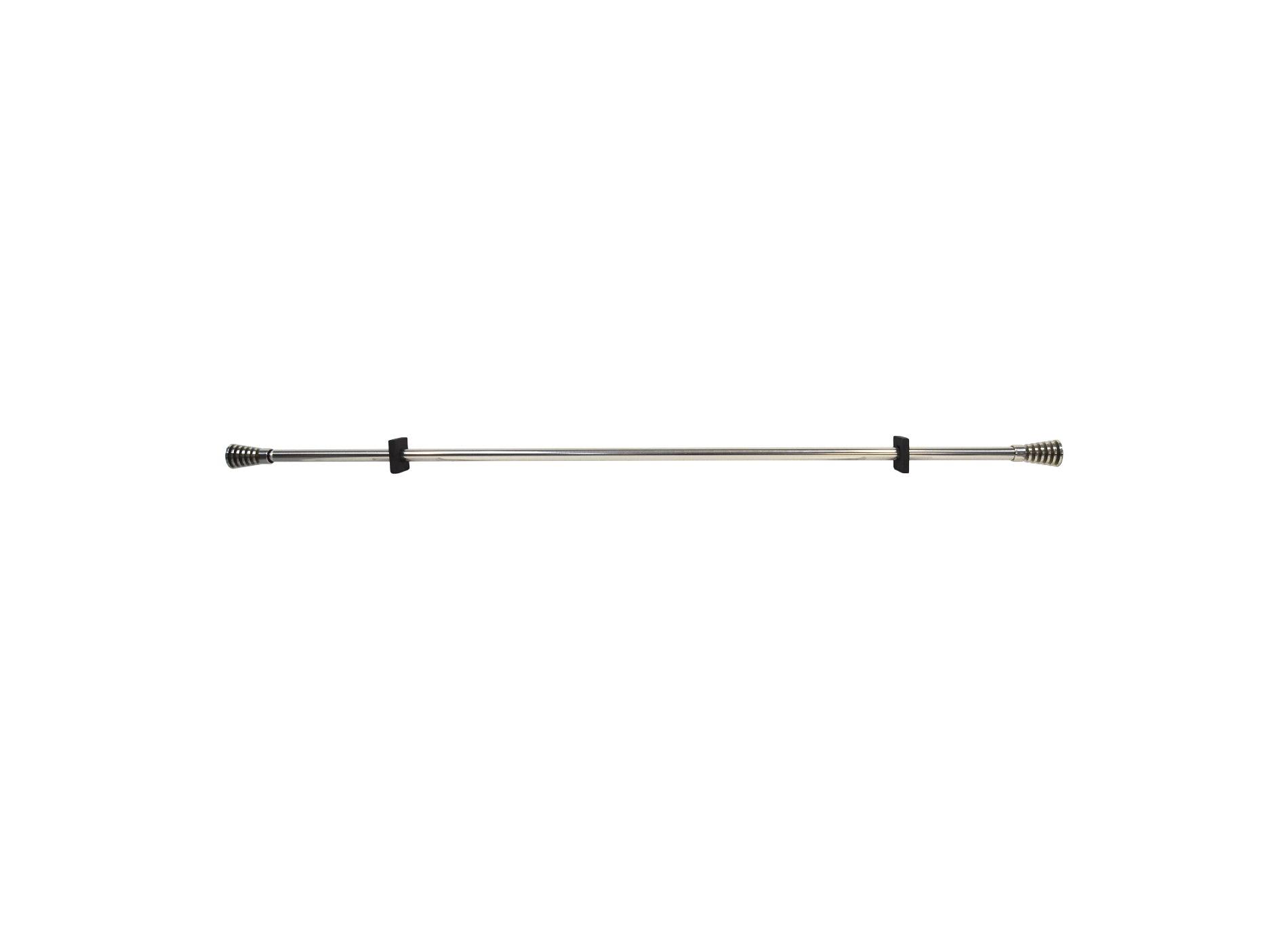 Varao De Cortina 120-210cm Espiral Prateada - BOD HOME