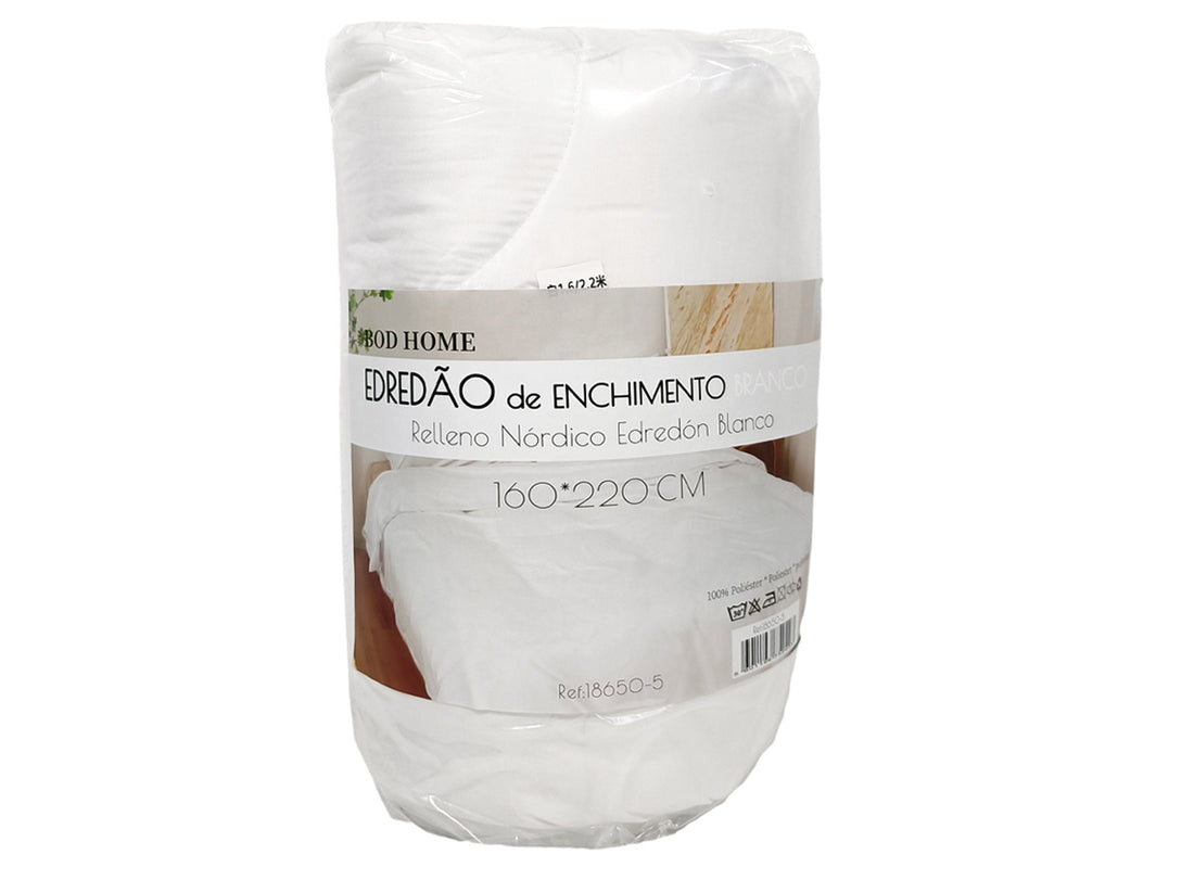 Edredón Individual Nórdico Blanco 160*220cm