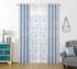 Cortina Jacquard com Estampa de Folhas Outono Azul 140*260CM-Individual- BOD HOME