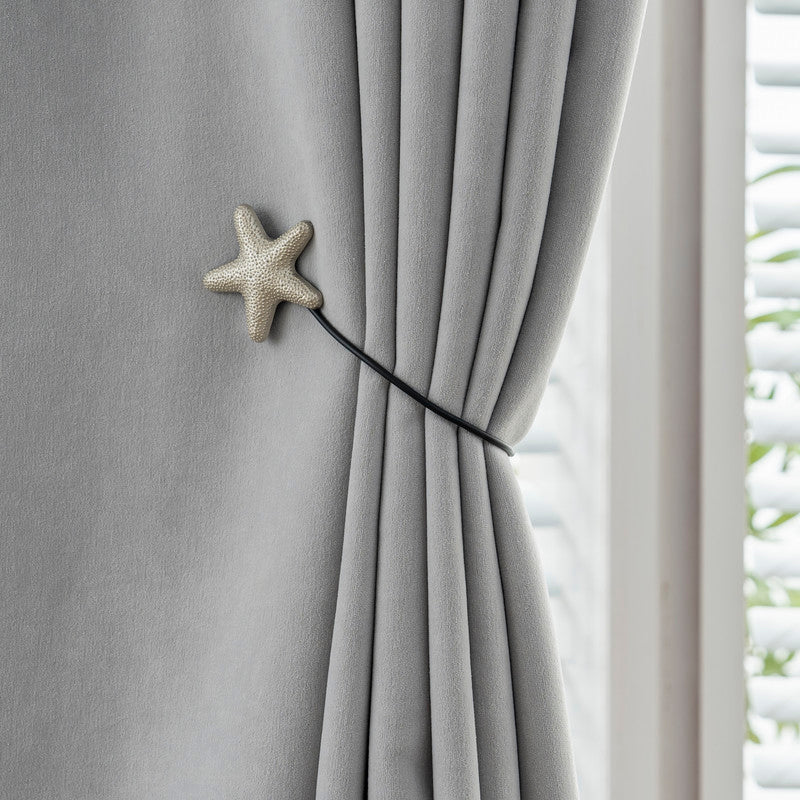 1PC Amarra Magnética de Cortina com Estrela-do-mar- BOD HOME