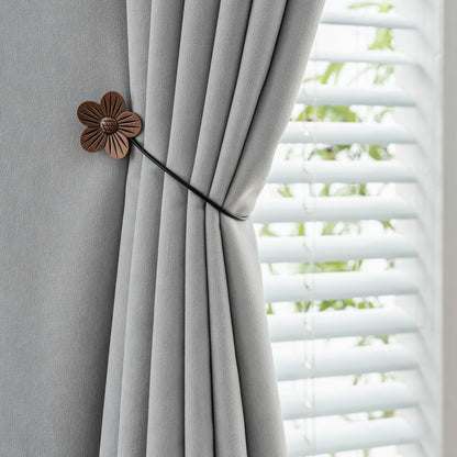 1PC Amarra Magnética de Cortina com Flor- BOD HOME