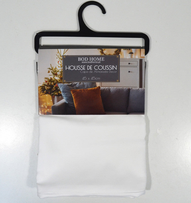 Funda de cojín de ante blanco t.aprox:45*45cm