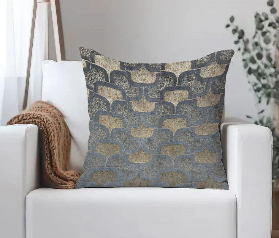Capa de Almofada Estilo Azul Escuro - BOD HOME