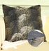 Capa de almofada em tecido jacquard de escamas preto 45x45cm - BOD HOME