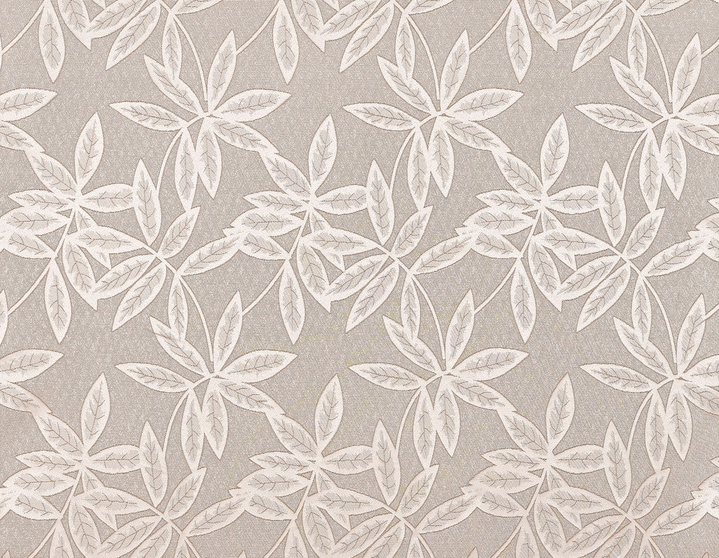 Cortina Jacquard com Estampa de Folhas Outono Castanha 140*260CM-Individual- BOD HOME