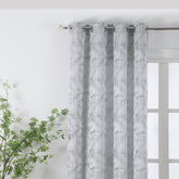 Cortina Translucido Estampada de Folhas Delicadas Silva- BOD HOME