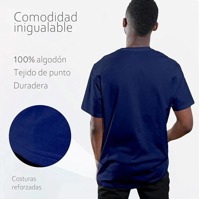 T-shirt homen azul escuro