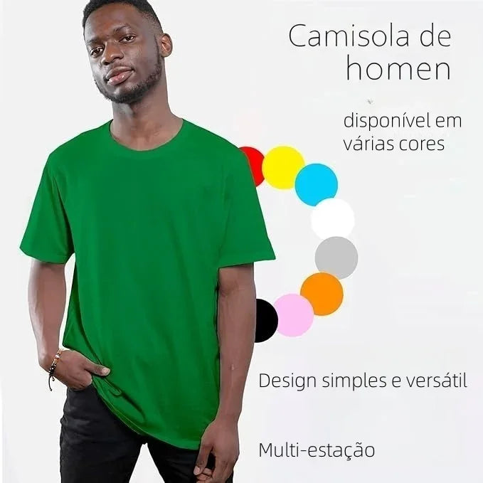 Camiseta de hombre verde bosque