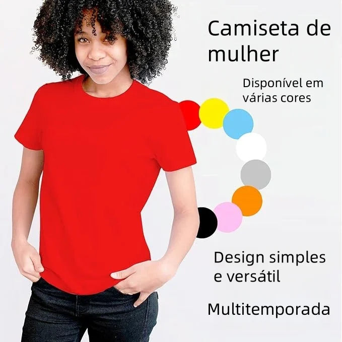 camiseta mujer rojo