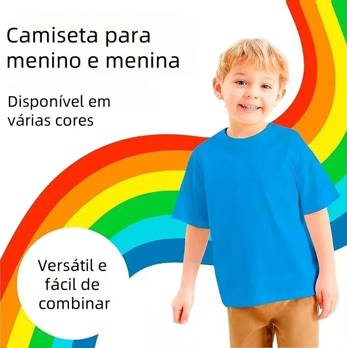 Camiseta infantil azul
