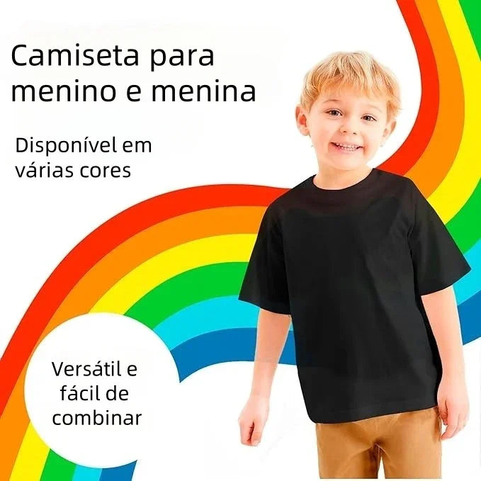Camiseta infantil negra