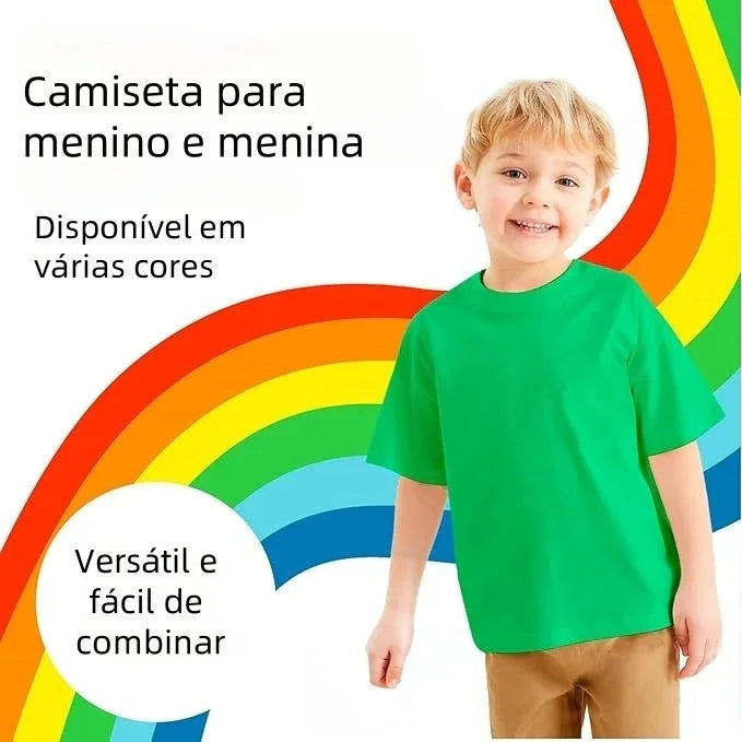 Camiseta infantil verde