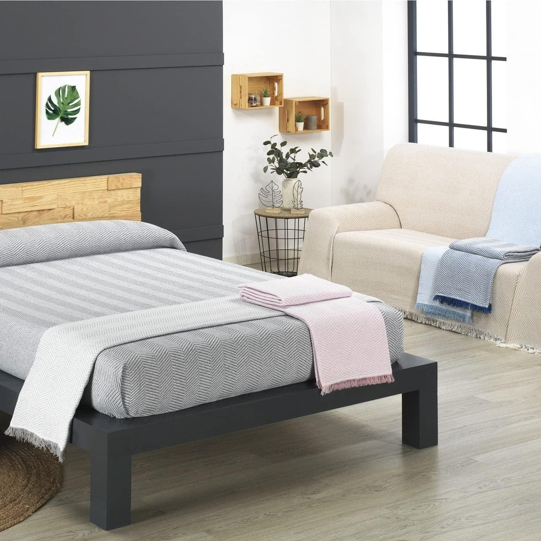 Cobertura de cama-preto - BOD HOME