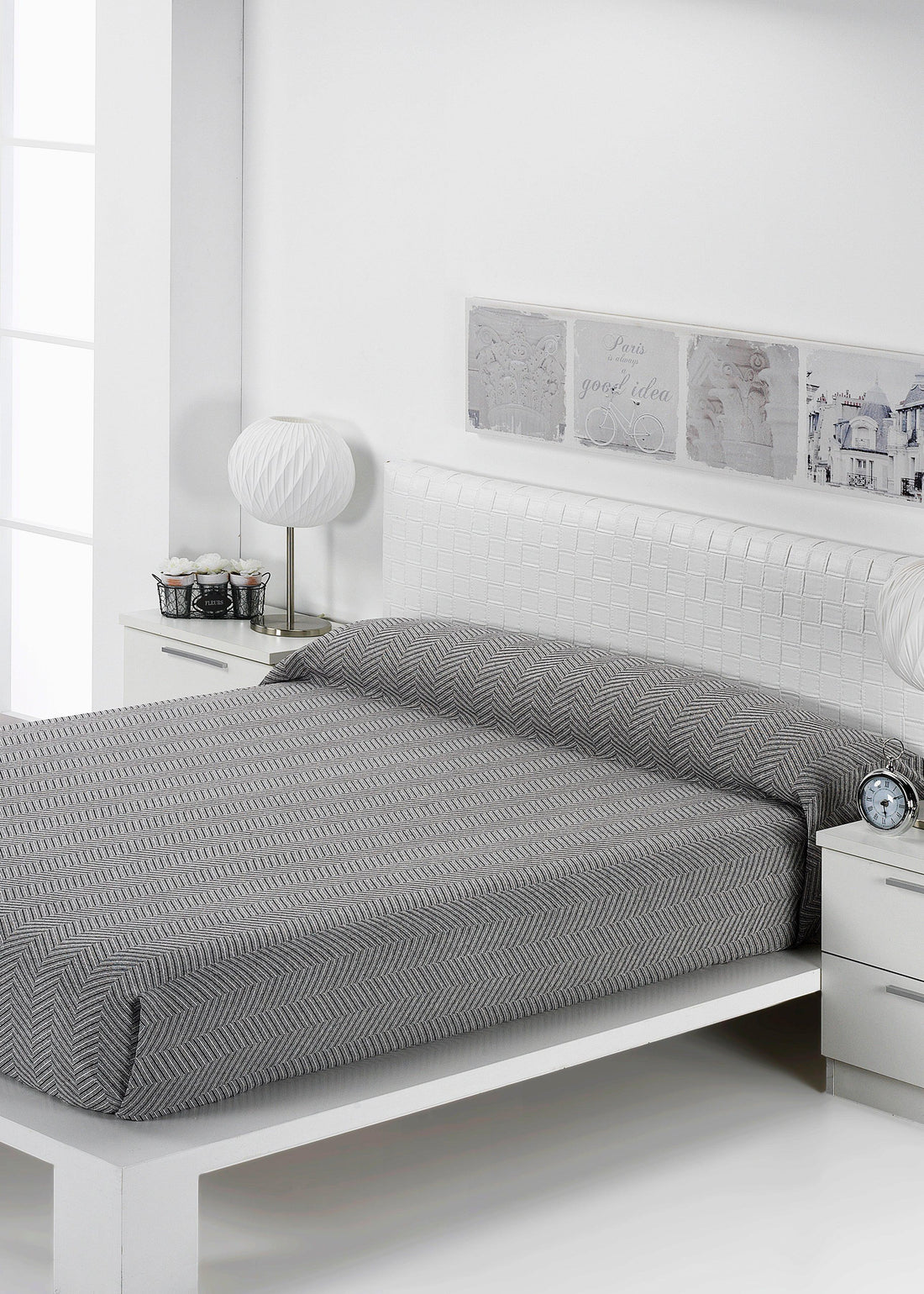 Cobertura de cama Preto+Branco - BOD HOME