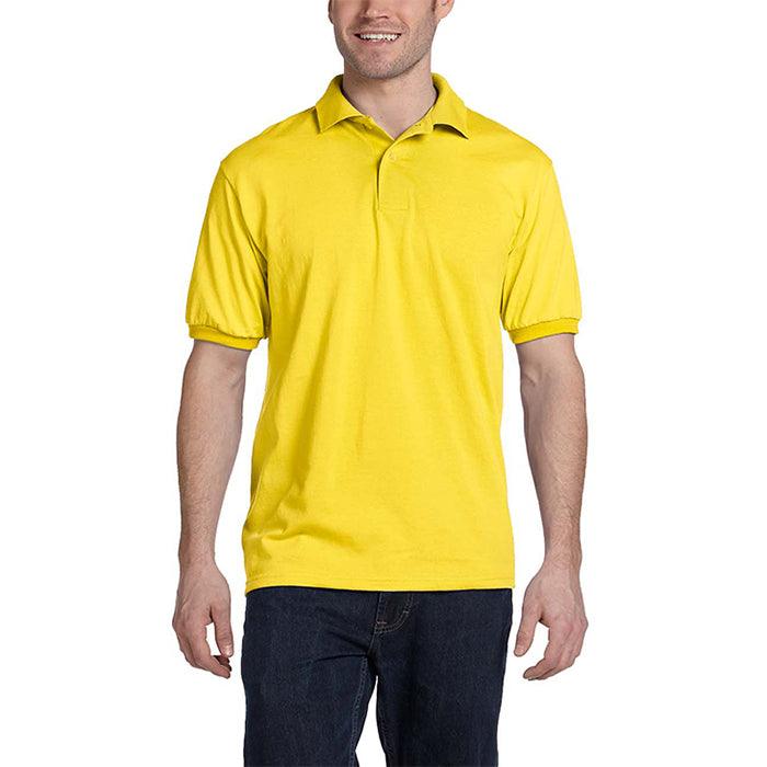 Polo em piqué de algodão homen amarelo - BOD HOME