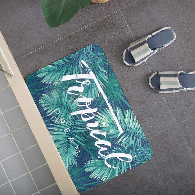 Tapete de casa de banho com Estampa de Estilo Havaiano - BOD HOME