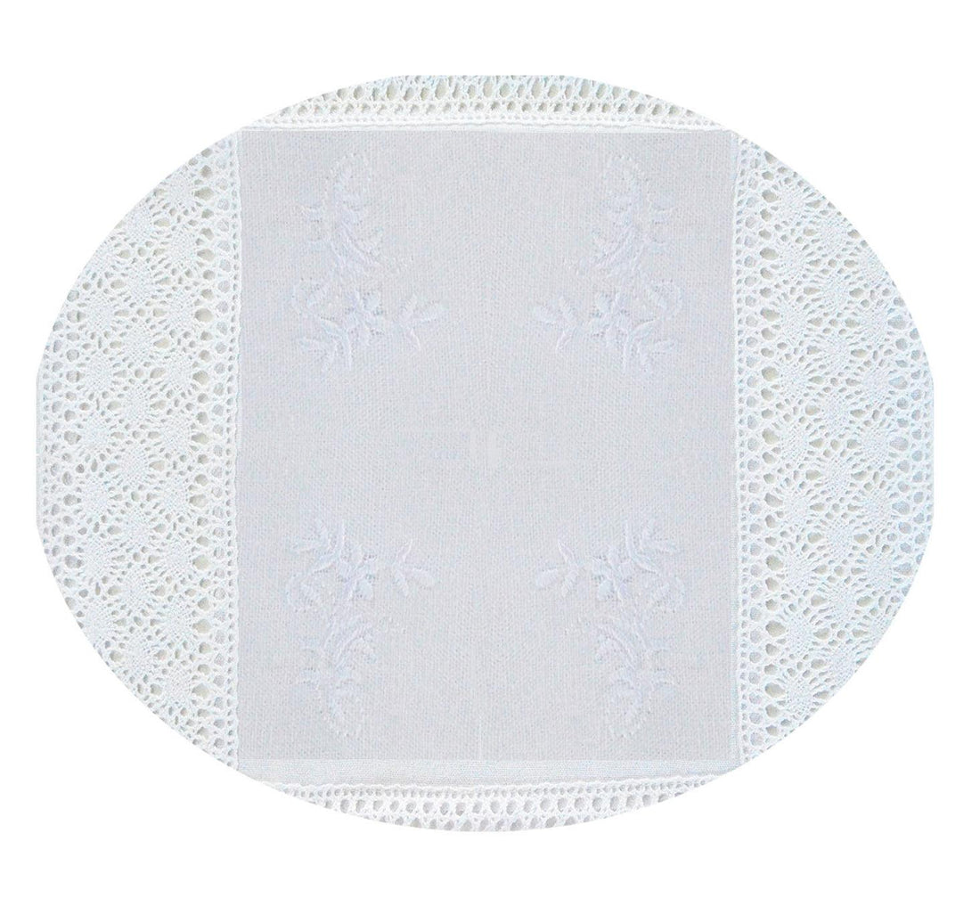 Toalha de mesa (redonda) Branco - BOD HOME