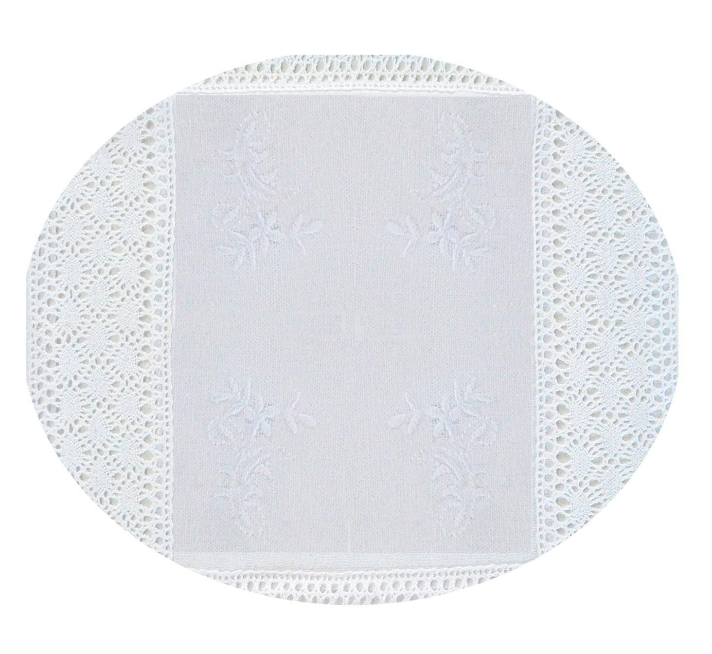 Toalha de mesa (redonda) Branco - BOD HOME