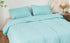 CAPA DE EDREDAO LISA COM FRONHA AZUL TIFFANY - BOD HOME