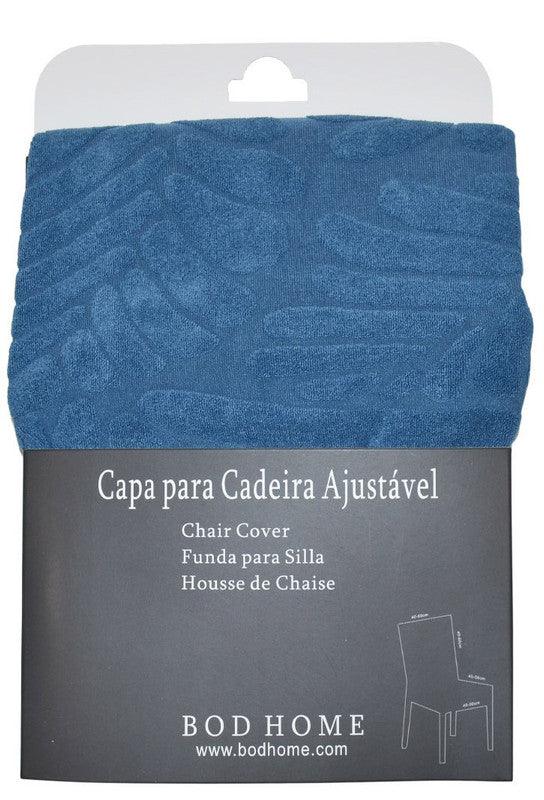 Capa Para Cadeira Universal Azul Escuro - BOD HOME