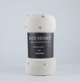 Cobertor com Amor Estampado Branco - BOD HOME