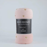 Cobertor com Amor Estampado Rosa - BOD HOME