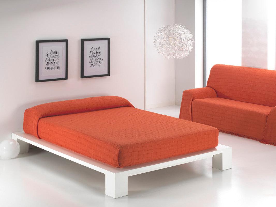 Cobertura de cama laranja - BOD HOME