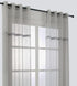 Cortina bordada com anéis tecidos 140*260cm - BOD HOME