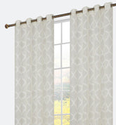 Cortina bordada com linhas cruzadas 140*260cm - BOD HOME