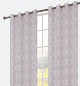 Cortina bordada com linhas cruzadas 140*260cm - BOD HOME