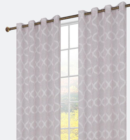 Cortina bordada com linhas cruzadas 140*260cm - BOD HOME