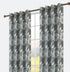 Cortina com Estampa Floral Cinzo Claro 140*260cm - BOD HOME