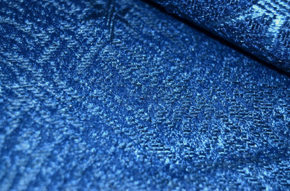 CORTINA DE CAMBRAIA LISA AZUL COM ESTRELAS 140*260cm - BOD HOME