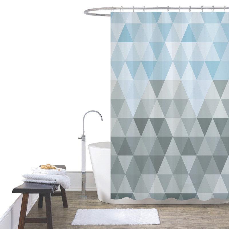 Cortina De Chuveiro Estampada Geométrica Minimalista 180*180cm - BOD HOME