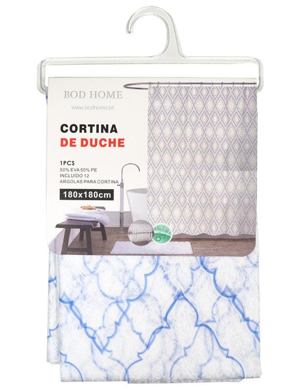 Cortina De Chuveiro Estampada Hawaii 180*180cm - BOD HOME