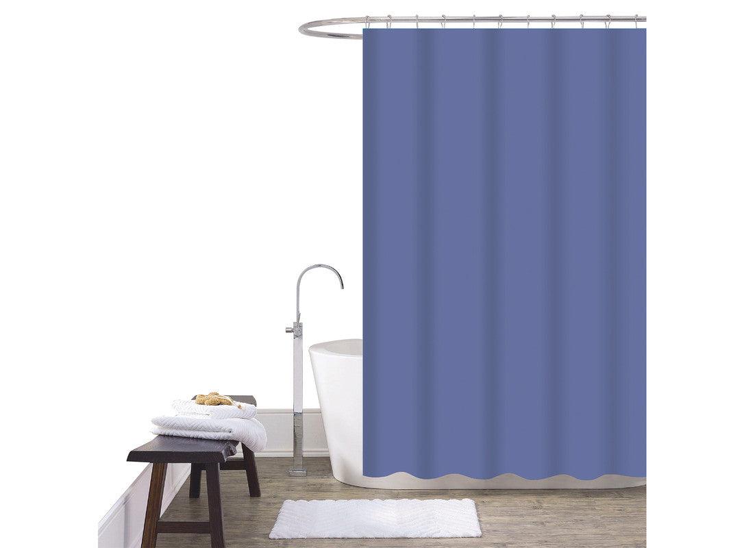 Cortina De Chuveiro Liso Azul 180*180cm - BOD HOME