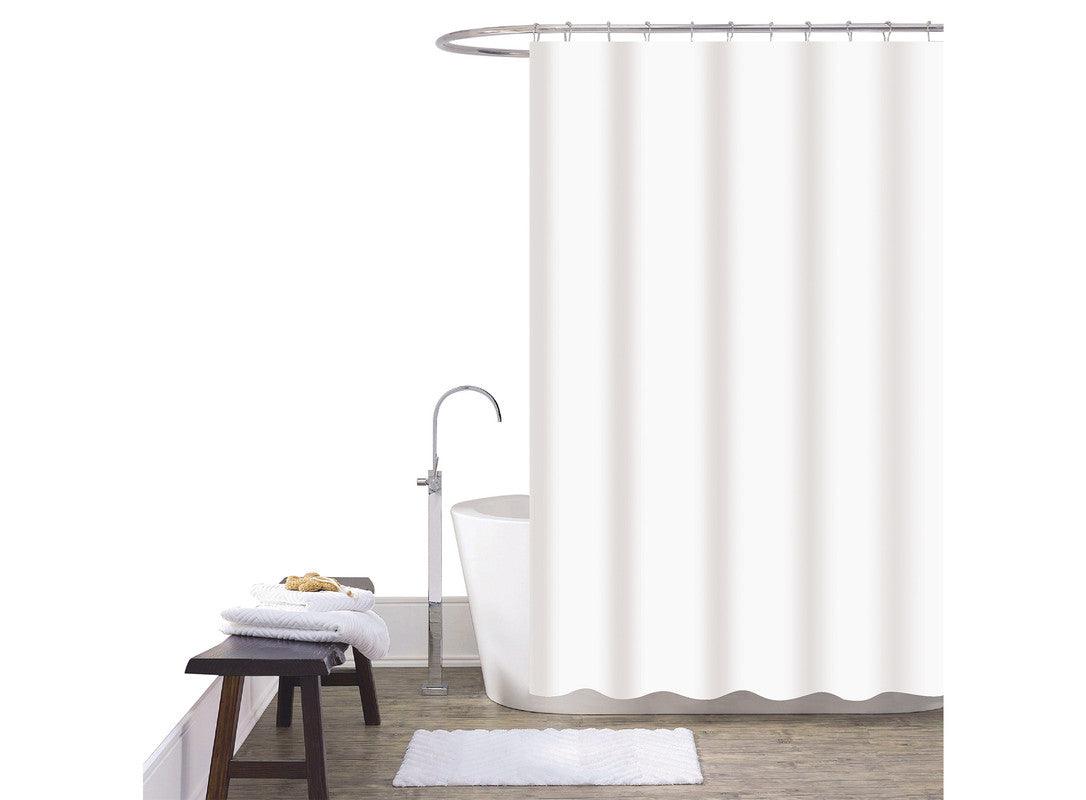 Cortina De Chuveiro Liso Branco 180*180cm - BOD HOME