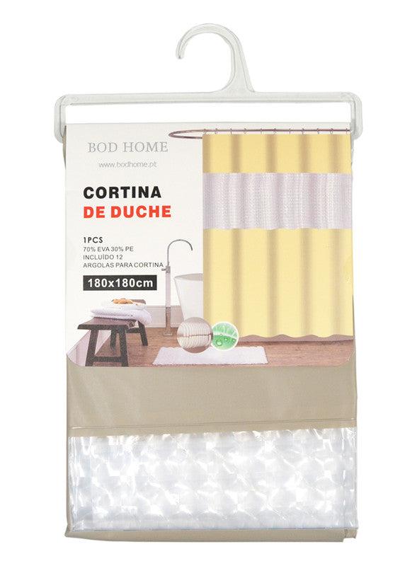 Cortina De Duche Em Patchwork Bege 180*180cm - BOD HOME