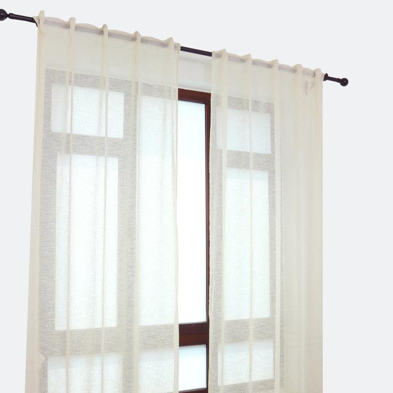 Cortina de linho com presilhas ocultas 140*260cm - BOD HOME