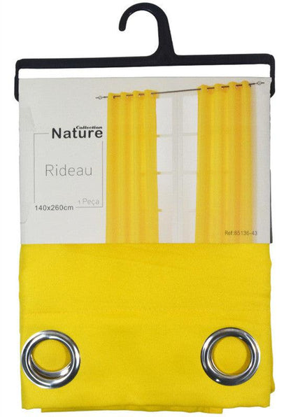 Cortina de Tecido Premium Amarelo 140*260cm - BOD HOME