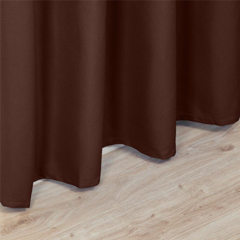 Cortina de Tecido Premium Castanho Escuro 140*260cm - BOD HOME